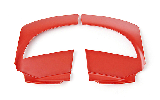 Template for fitting rear bumper protective mould Roomster