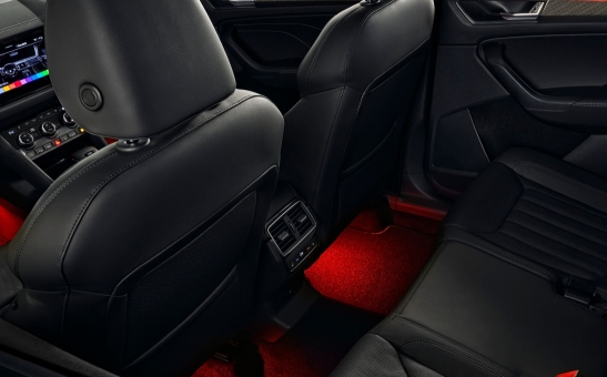 Osvetlenie priestoru nôh Karoq, Kodiaq