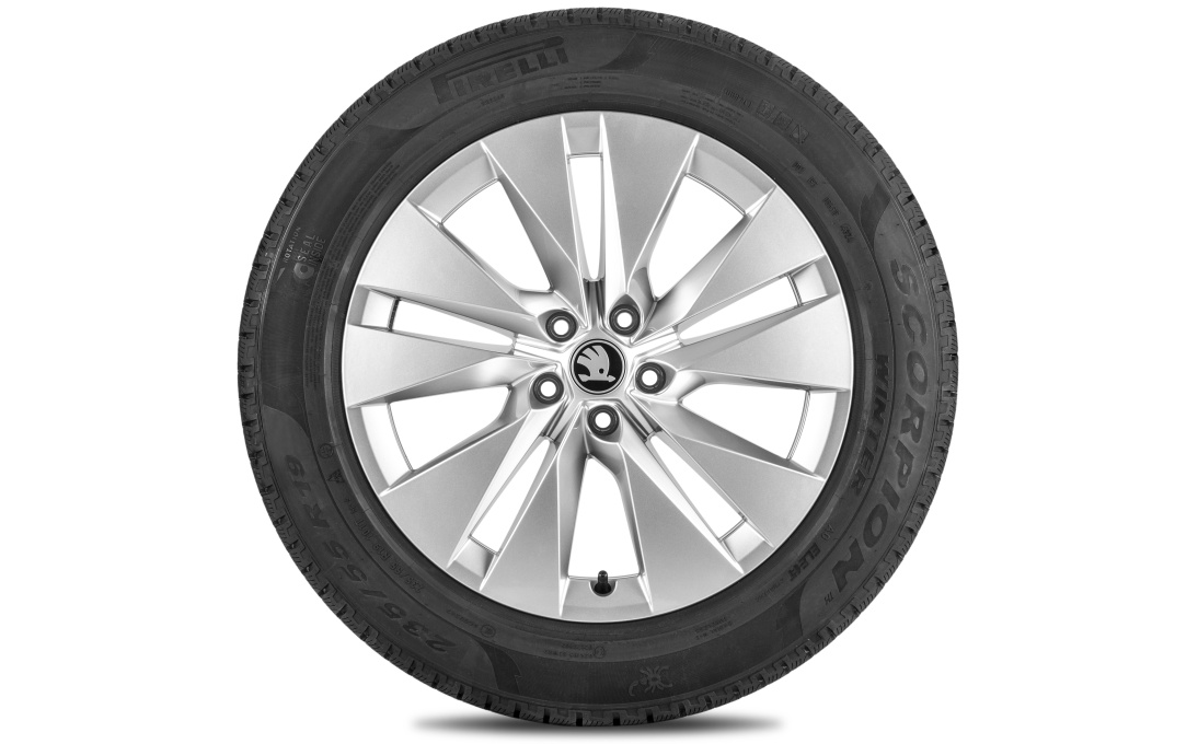 Complete winter alloy wheel Proteus 19" front for Elroq, Enyaq 