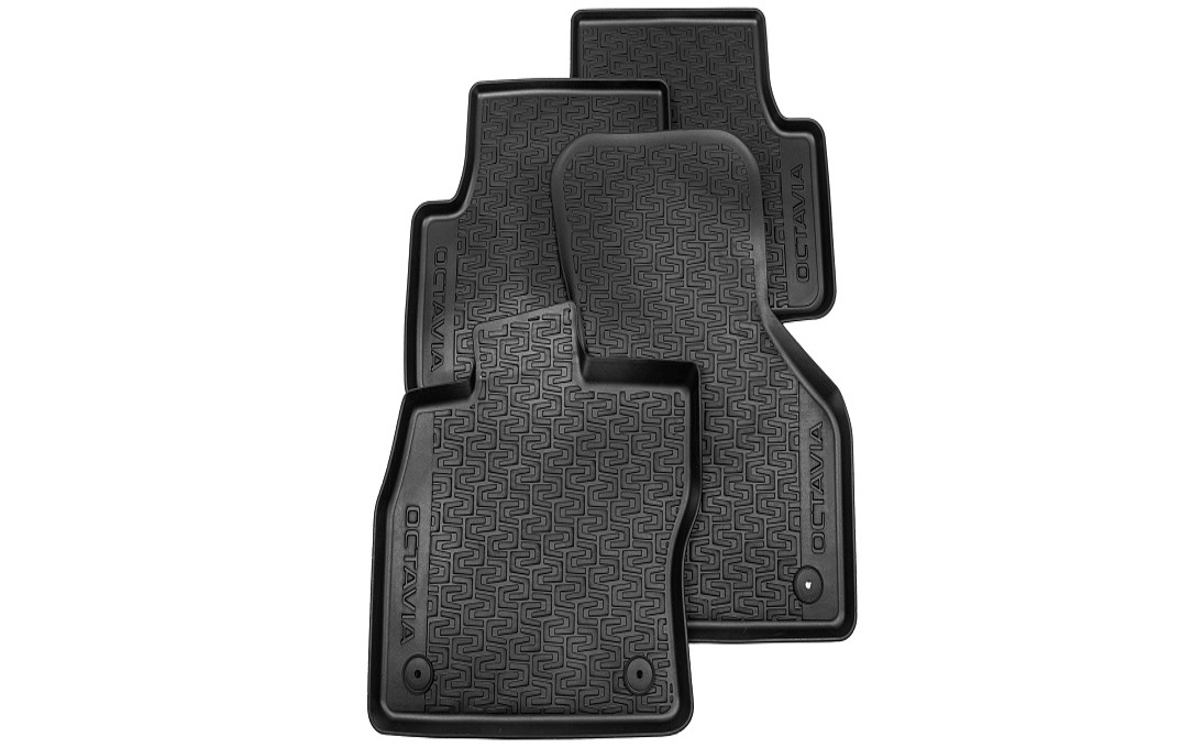 Rubber foot mats for Octavia III
