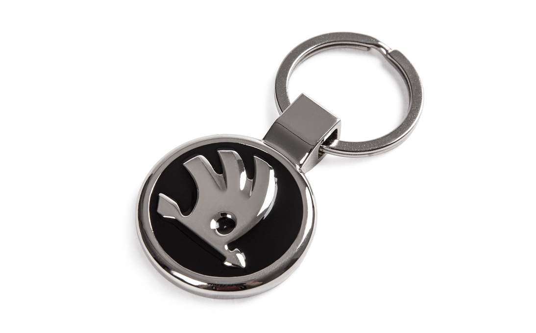 Metal Keyring with a chip