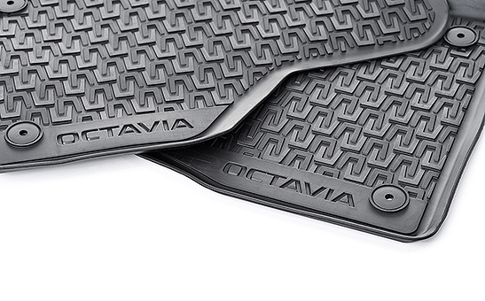 Rubber foot mats for Octavia III