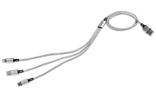 Charging Cable 3in1 USB-A ŠKODA