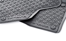 Rubber foot mats for Octavia III
