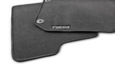 Set of rubber carpets for Fabia II