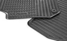 Rubber foot mats Fabia II - front