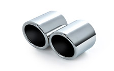 Welded tailpipe tip for Yeti vehicles